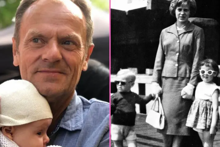 Donald Tusk z dzieckiem i jego rodzina z przeszłości. Kim jest ojciec Tuska? To jego matka z dziećmi.