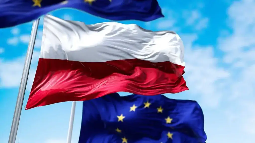Flagi Polski i Unii Europejskiej, spotkanie polityków UE